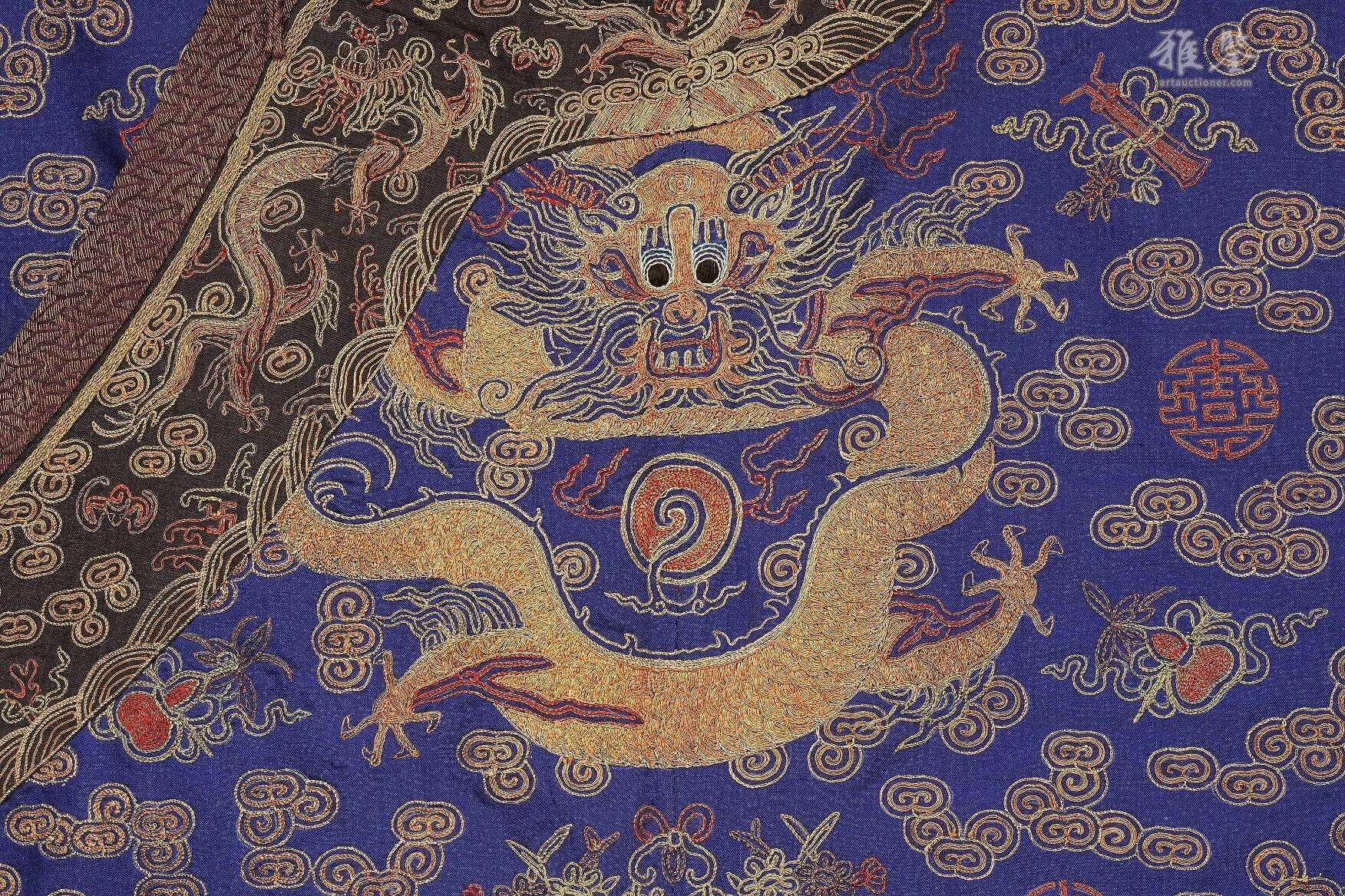 清中期 龙袍 本物保证